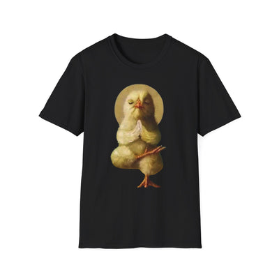 Praying Chick T-Shirt — Cute Funny Chicken Graphic Tee | Wholesome Humor