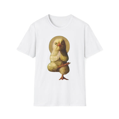 Praying Chick T-Shirt — Cute Funny Chicken Graphic Tee | Wholesome Humor
